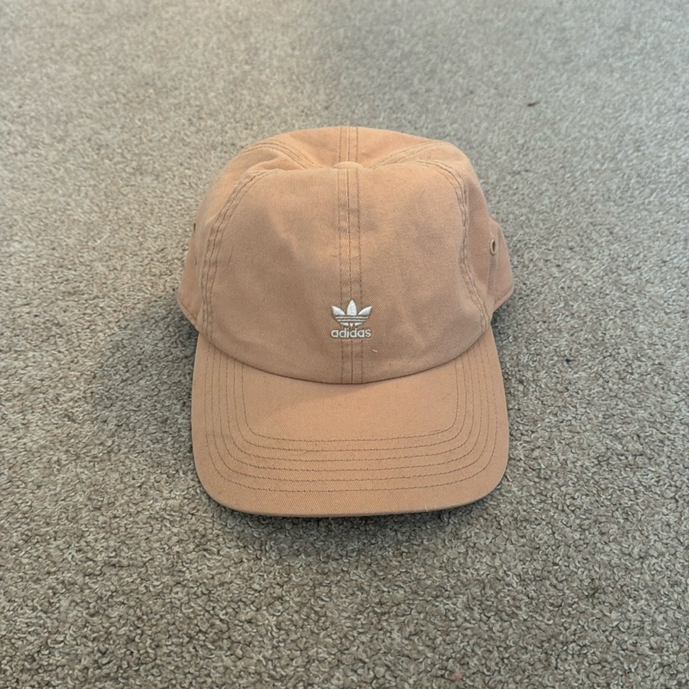 Pale pink Adidas hat